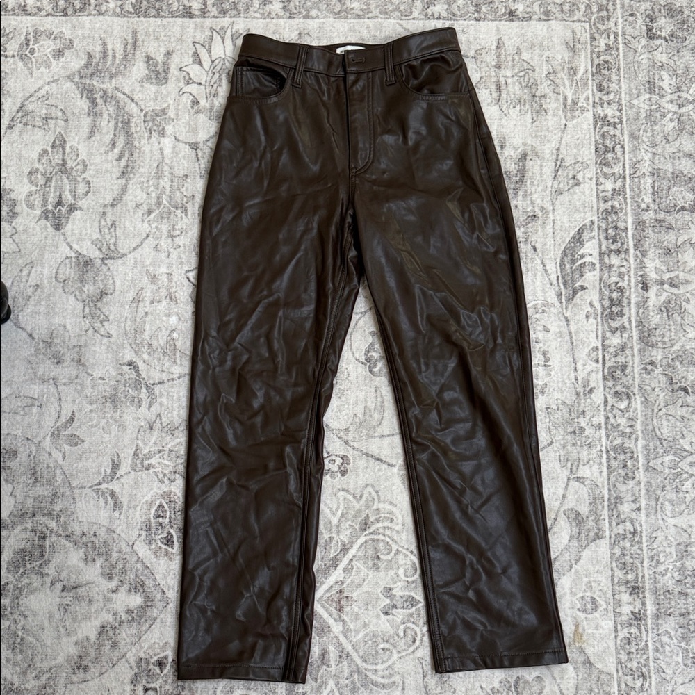 A&F - 90s Straight Ultra High Rise (brown)